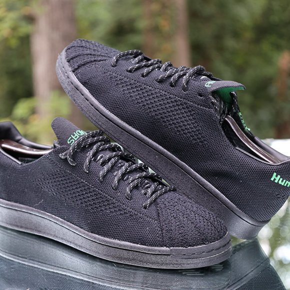 Adidas Pharrell Williams Primeknit Black Men’s Size 9 - Picture 7 of 11